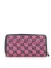 Gucci 100% Canvas Pink GG Marmont Zip Around Wallet Diagonal Quilted GG Canvas Long One size - photo 4