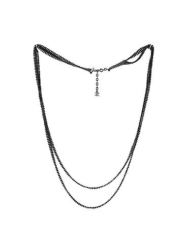 Chanel Double Strand Chain Belt Metal and Crystals (view 2)