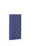 Louis Vuitton 100% Coatead Canvas Blue Brazza Wallet Monogram Taigarama One size - photo 3