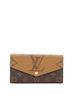 Louis Vuitton 100% Coatead Canvas Brown Sarah Wallet NM Reverse Monogram Giant and Monogram Canvas One size - photo 1