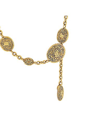 Chanel Vintage Ornate Medallion Chain Belt Metal (view 2)