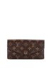 Louis Vuitton 100% Coatead Canvas Brown Sarah Wallet NM Monogram Canvas One size - photo 1