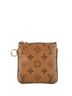 Louis Vuitton 100% Coatead Canvas Brown Trio Square Pouch Reverse Monogram Canvas One size - photo 1