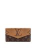 Louis Vuitton 100% Coatead Canvas Brown Sarah Wallet NM Reverse Monogram Giant and Monogram Canvas One size - photo 1