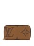Louis Vuitton 100% Coatead Canvas Brown Zippy Wallet Reverse Monogram Giant One size - photo 1