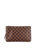 Louis Vuitton 100% Coatead Canvas Brown Neverfull Pochette Damier Large One size - photo 1
