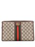 Gucci 100% Coatead Canvas Brown Ophidia Toiletry Pouch GG Coated Canvas Large One size - photo 1