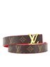 Louis Vuitton 100% Coatead Canvas Brown LV Initiales Reversible Belt Monogram Canvas and Leather Medium One size - photo 1