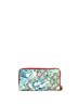 Gucci 100% Coatead Canvas Blue Zip Around Wallet Blooms Print GG Coated Canvas One size - photo 4