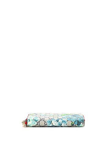 Gucci Zip Around Wallet Blooms Print GG Coated Canvas (view 2)