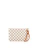 Louis Vuitton 100% Coatead Canvas White Neverfull Pochette Damier Large One size - photo 4