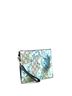 Gucci 100% Coatead Canvas Blue Wristlet Zip Pouch Blooms Print GG Coated Canvas Small One size - photo 3