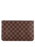 Louis Vuitton 100% Coatead Canvas Brown Neverfull Pochette Damier Large One size - photo 1