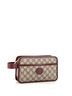 Gucci 100% Coatead Canvas Brown Interlocking G Patch Toiletry Case GG Coated Canvas One size - photo 2