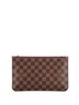 Louis Vuitton 100% Coatead Canvas Brown Neverfull Pochette Damier Large One size - photo 1