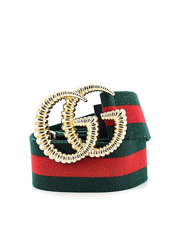 Gucci GG Torchon Web Belt Canvas Wide (view 1)