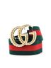 Gucci 100% Canvas Multi Color Green Red GG Torchon Web Belt Canvas Wide One size - photo 1