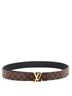 Louis Vuitton 100% Coatead Canvas Brown LV Initiales Reversible Belt Monogram Canvas and Leather Medium One size - photo 1