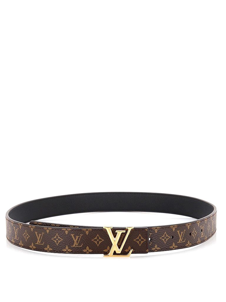 Louis Vuitton 100% Coatead Canvas Brown LV Initiales Reversible Belt Monogram Canvas and Leather Medium One size - photo 1