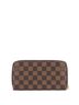 Louis Vuitton 100% Coatead Canvas Brown Zippy Wallet Damier One size - photo 4