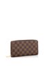 Louis Vuitton 100% Coatead Canvas Brown Zippy Wallet Damier One size - photo 3