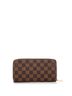 Louis Vuitton 100% Coatead Canvas Brown Zippy Wallet Damier One size - photo 4