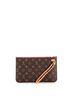 Louis Vuitton 100% Coatead Canvas Brown Neverfull Pochette Monogram Canvas Large One size - photo 4