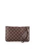 Louis Vuitton 100% Coatead Canvas Brown Neverfull Pochette Damier Large One size - photo 4
