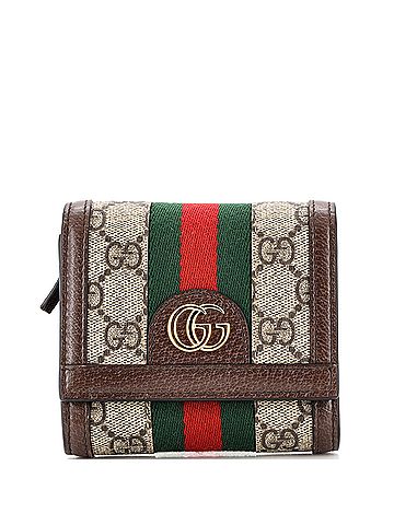 Gucci Ophidia Card Case Wallet GG Coated Canvas (view 1)