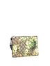 Gucci 100% Coatead Canvas Green Brown Wristlet Zip Pouch Blooms Print GG Coated Canvas Small One size - photo 3