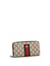 Gucci 100% Coatead Canvas Brown Bee Web Zip Around Wallet GG Coated Canvas One size - photo 3