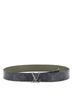 Louis Vuitton 100% Coatead Canvas Black LV Line Reversible Belt Monogram Eclipse Canvas and Leather Wide One size - photo 2