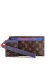 Louis Vuitton 100% Coatead Canvas Brown Outdoor Ribbon Pochette Monogram Canvas One size - photo 1