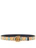 Gucci 100% Coatead Canvas Multi Color Aria 100th Anniversary GG Marmont Belt Kaleidoscope Print GG Coated Canvas Medium One size - photo 2