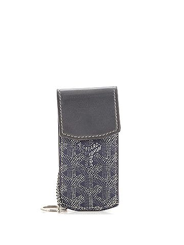 Goyard Portier Key Pouch Coated Canvas and Leather Detail GM (view 1)