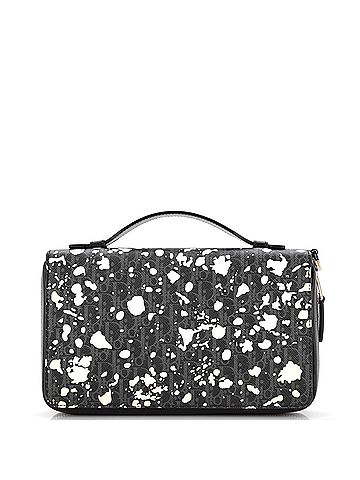 Christian Dior Speckle Organizer Wallet Printed Darklight Coated Canvas (view 1)