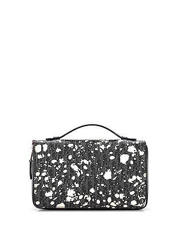 Christian Dior Speckle Organizer Wallet Printed Darklight Coated Canvas (view 2)