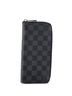 Louis Vuitton 100% Coatead Canvas Black Zippy Wallet Damier Graphite Vertical One size - photo 1