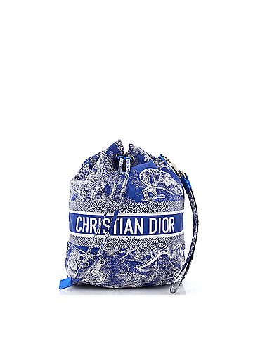 Christian Dior Logo Travel Drawstring Pouch Printed Fabric (view 1)
