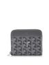 Goyard 100% Coatead Canvas Gray Matignon Zip Wallet Coated Canvas with Leather PM One size - photo 1
