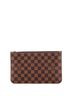 Louis Vuitton 100% Coatead Canvas Brown Neverfull Pochette Damier Large One size - photo 1
