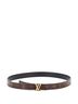 Louis Vuitton 100% Coatead Canvas Brown LV Iconic Reversible Belt Monogram Canvas Thin One size - photo 2