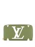 Louis Vuitton 100% Coatead Canvas Multi Color Green Tan Zippy Wallet Limited Edition Colored Monogram Giant One size - photo 1