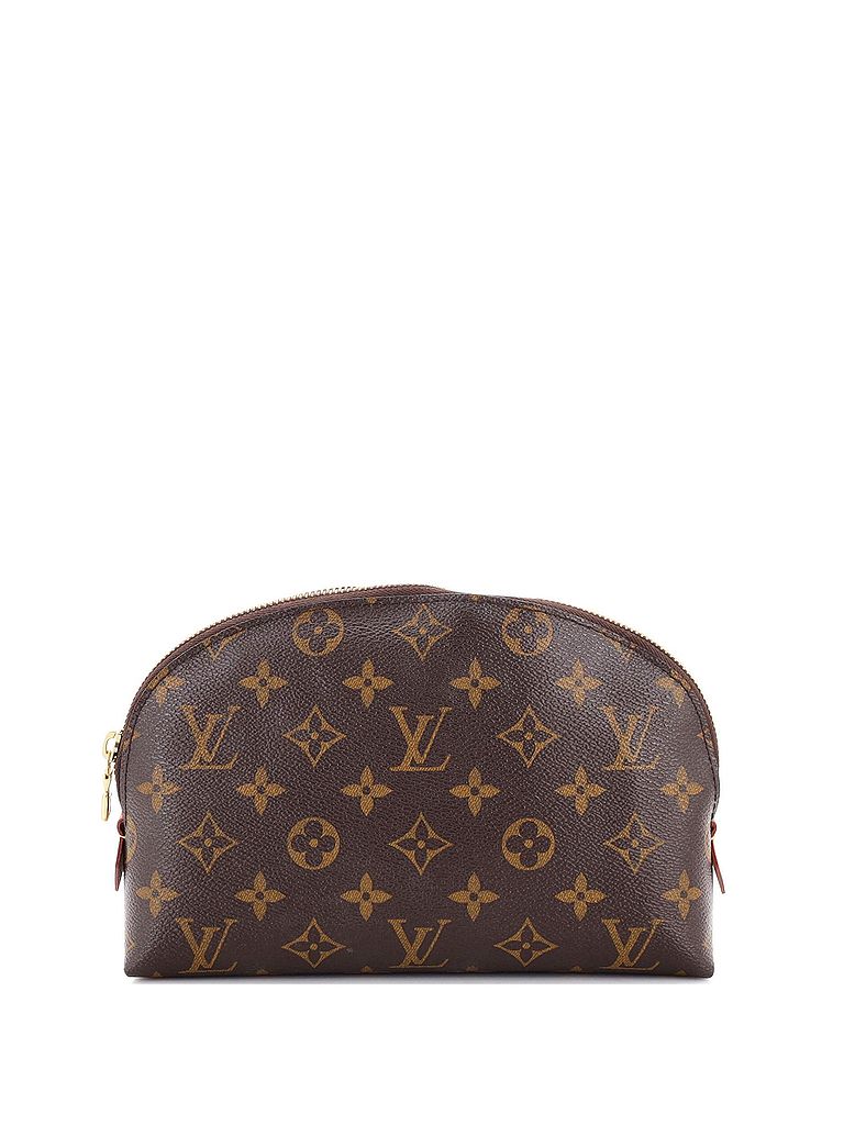 Louis Vuitton 100% Coatead Canvas Brown Cosmetic Pouch Monogram Canvas GM One size - photo 1