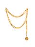 Chanel 100% Metal Vintage Medallion Logo Chain Belt Metal One size - photo 1