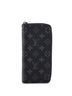 Louis Vuitton 100% Coatead Canvas Black Zippy Wallet Monogram Eclipse Canvas Vertical One size - photo 1