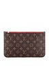 Louis Vuitton 100% Coatead Canvas Brown Neverfull Pochette Damier Large One size - photo 1