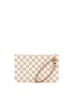 Louis Vuitton 100% Coatead Canvas White Neverfull Pochette Damier Large One size - photo 4