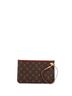 Louis Vuitton 100% Coatead Canvas Brown Neverfull Pochette Monogram Canvas Large One size - photo 4