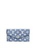 Louis Vuitton 100% Denim Blue Sarah Wallet NM Monogram Jacquard Denim One size - photo 1